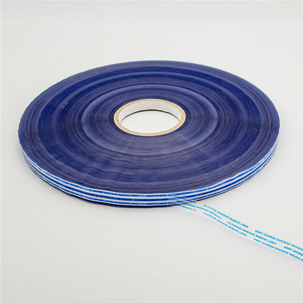 Permanent Bag Sealing Tape with Blue Printing Nastro sigillante permanente con stampa blu